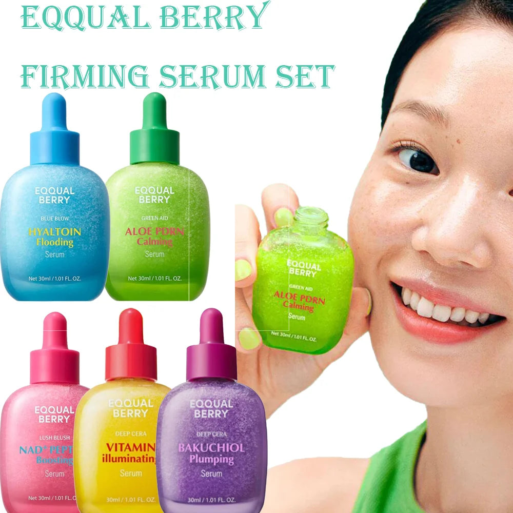 EQQUAL BERRY – Sérum raffermissant 30 ml (lot) – Soin de la peau coréen hydratant léger et profondément nourrissant