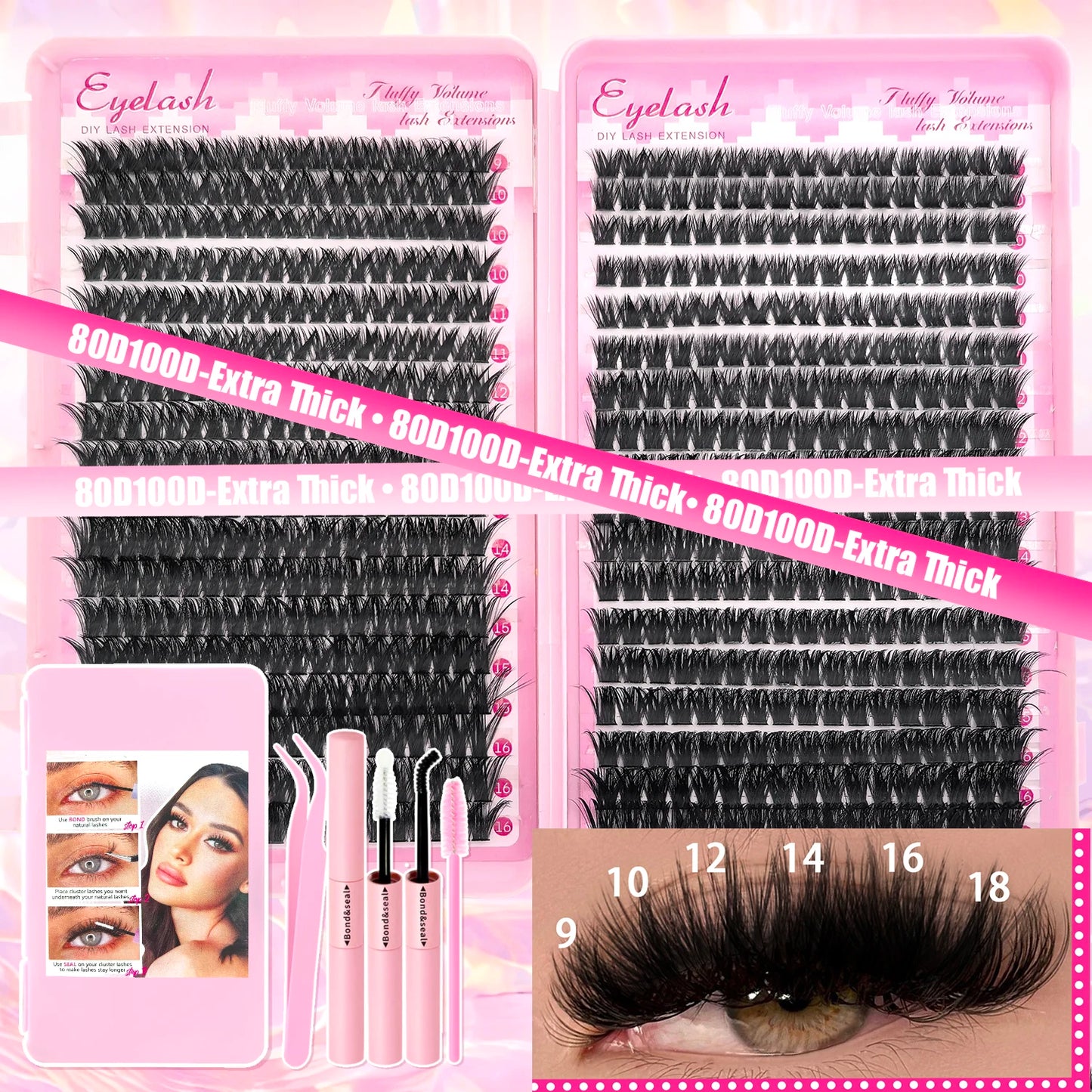 Coffret Extensions de Cils à Coller