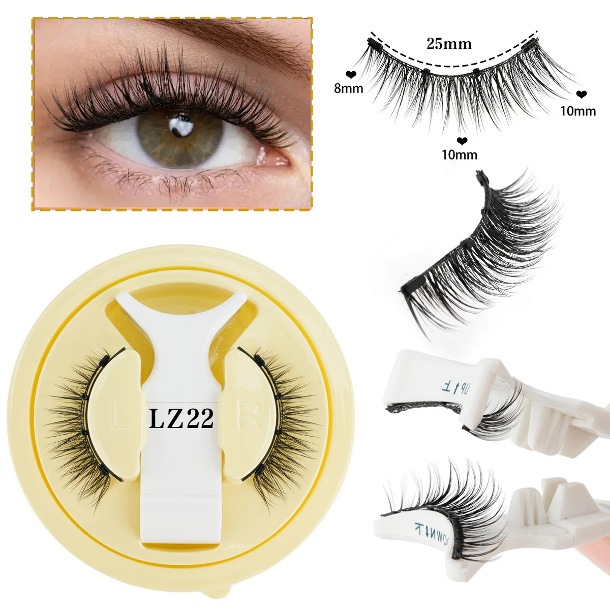 Coffret Élégance Faux Cils avec Miroir Intégré