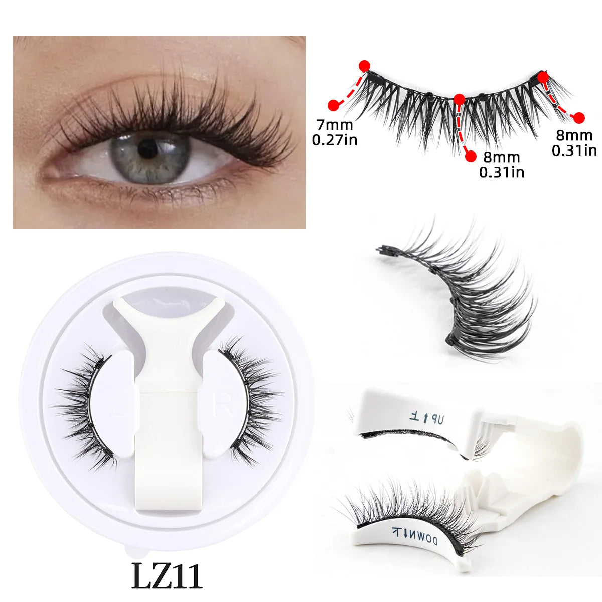 Coffret Élégance Faux Cils avec Miroir Intégré