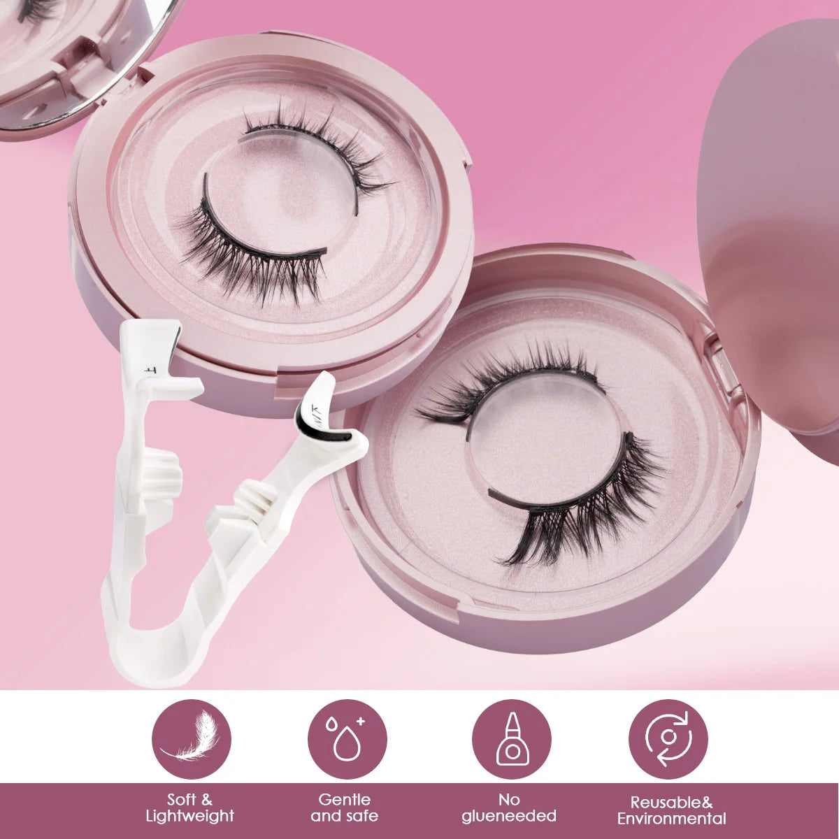Coffret Élégance Faux Cils avec Miroir Intégré