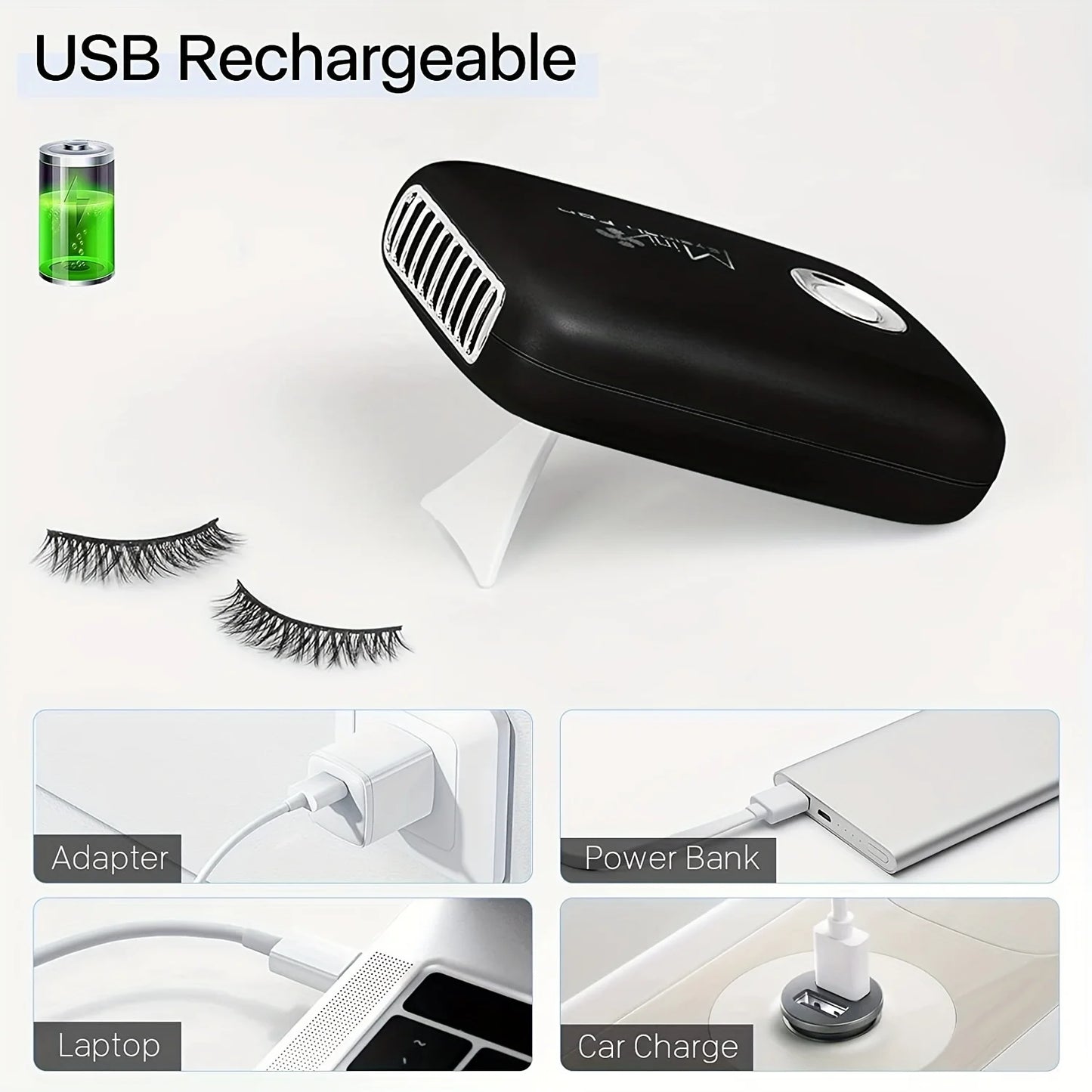 Mini Ventilateur Portable pour Extensions de Cils