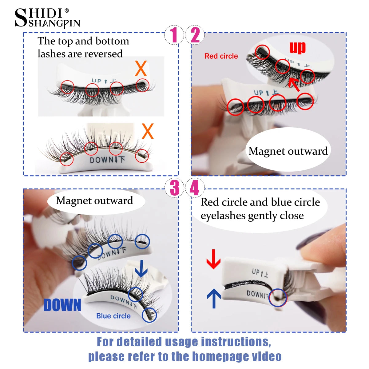 Coffret Élégance Faux Cils avec Miroir Intégré