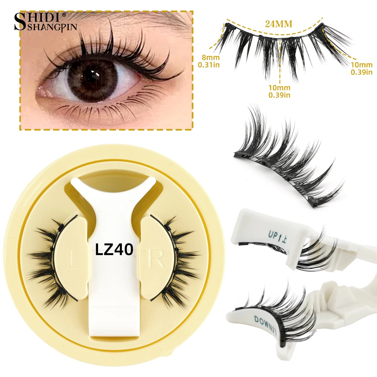 Coffret Élégance Faux Cils avec Miroir Intégré