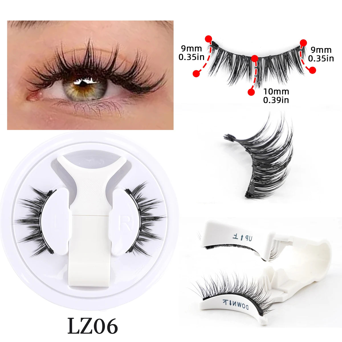 Coffret Élégance Faux Cils avec Miroir Intégré