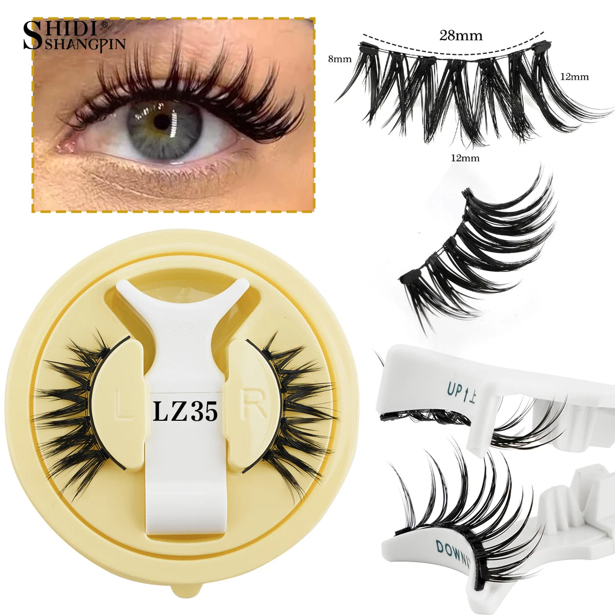 Coffret Élégance Faux Cils avec Miroir Intégré